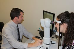 Anthony Swanholm, OD, left, is currently a Cornea and Contact Lens resident at the Michigan College of Optometry.