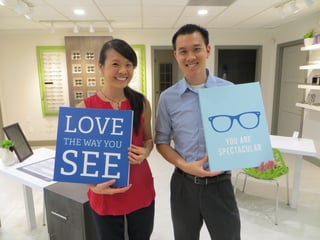 Co-owners of Insight Vision Center Optometry, Dr. Valerie Lam and Dr. Thanh Mai.