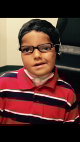 Tate, a patient of Dr. Carolyn Carman, OD at the Center for Sight Enhancement at the University of Houston's University Eye Institute